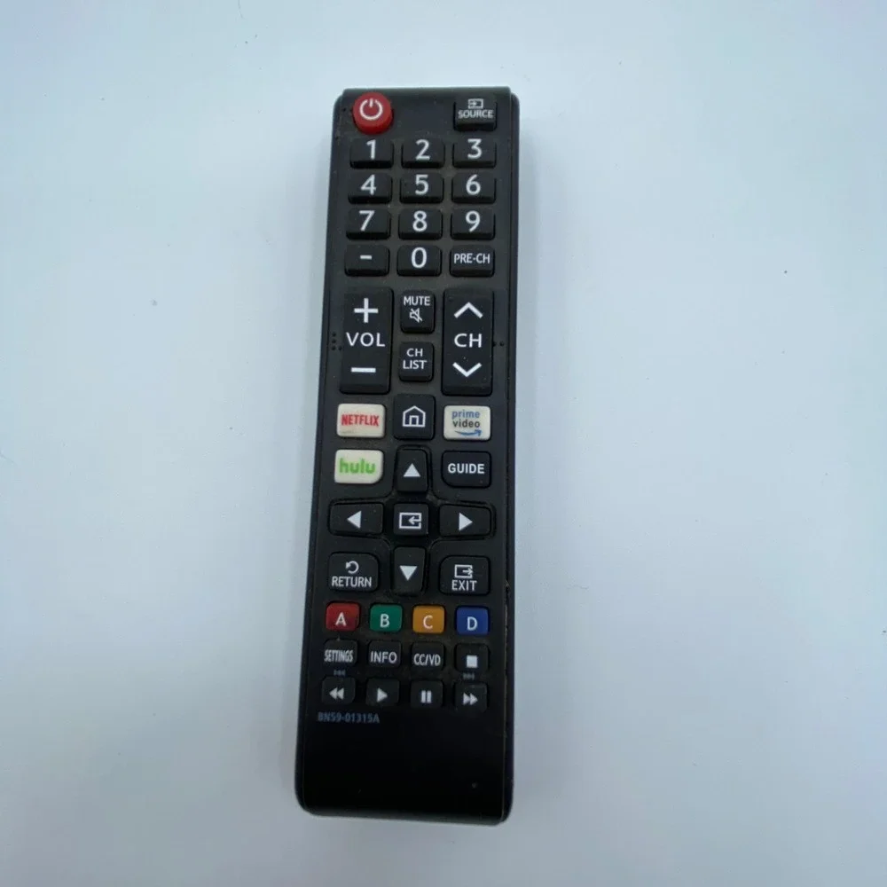 Samsung BN59-01315A Smart TV Remote Black Netflix Prime‎ Hulu Parts-Untested
